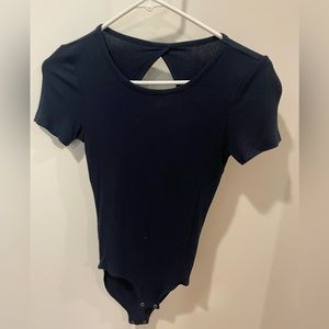 American Eagle ribbed bodysuit. Navy. Small